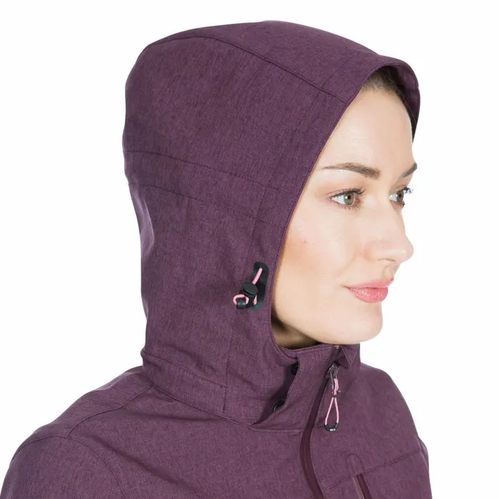 Claren II DLX Softshell Jacket Fig Marl Women Trespass Softshell Jackets