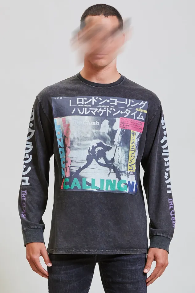 Clash Armagideon Time Long Sleeve T Men TShirts R13