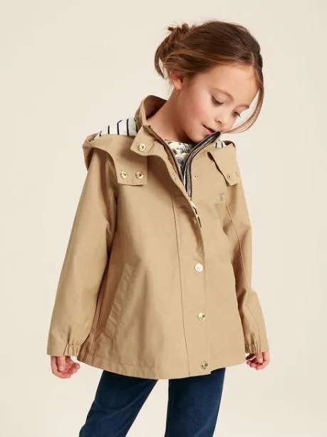 Coats and Jackets Girls Joules Stone Lightweight Waterproof Raincoat With Hood Coats and Jackets Girls Joules Stone Lightweight Waterproof Raincoat With Hood