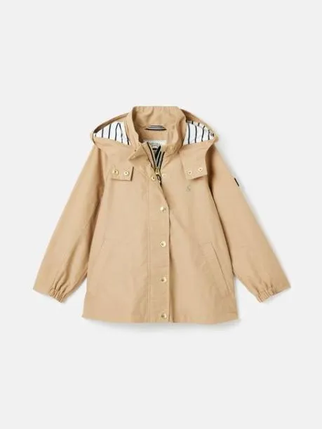 Coats and Jackets Girls Joules Stone Lightweight Waterproof Raincoat With Hood