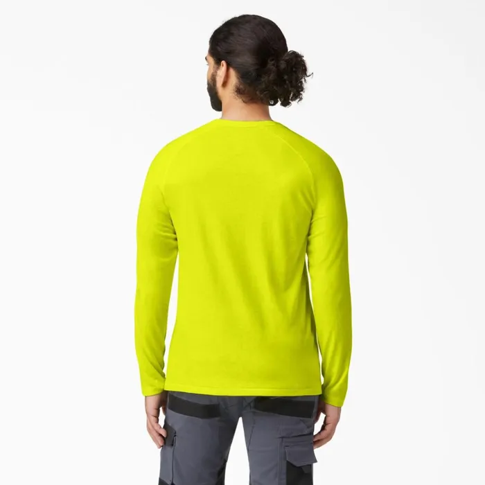 Cooling Long Sleeve Pocket TShirt Bright Yellow Bright Yellow bwd Men Dickies Hi Vis Cooling Long Sleeve Pocket TShirt Bright Yellow Bright Yellow bwd Men Dickies Hi Vis