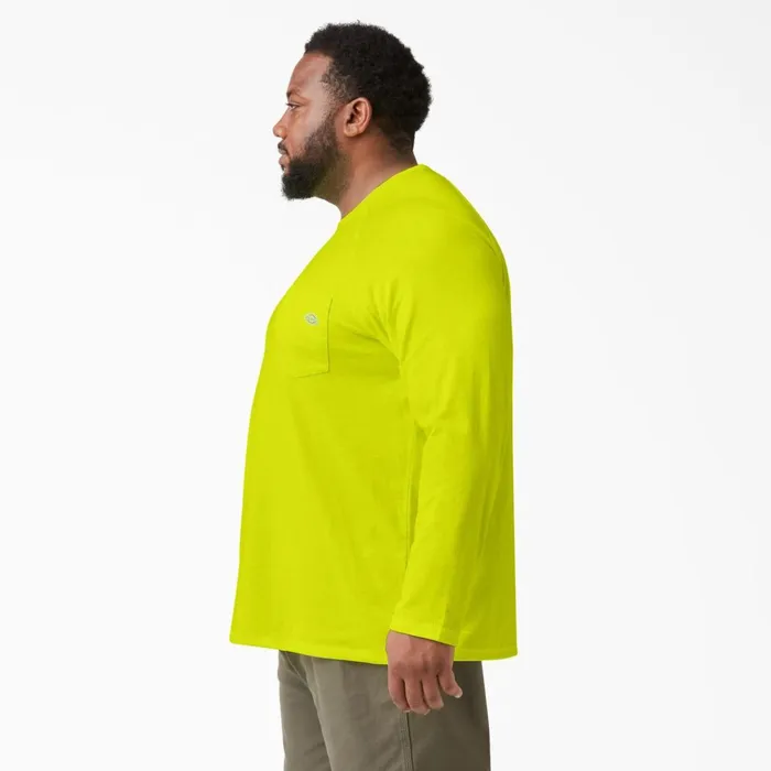 Cooling Long Sleeve Pocket TShirt Bright Yellow Bright Yellow bwd Men Dickies Hi Vis Cooling Long Sleeve Pocket TShirt Bright Yellow Bright Yellow bwd Men Dickies Hi Vis