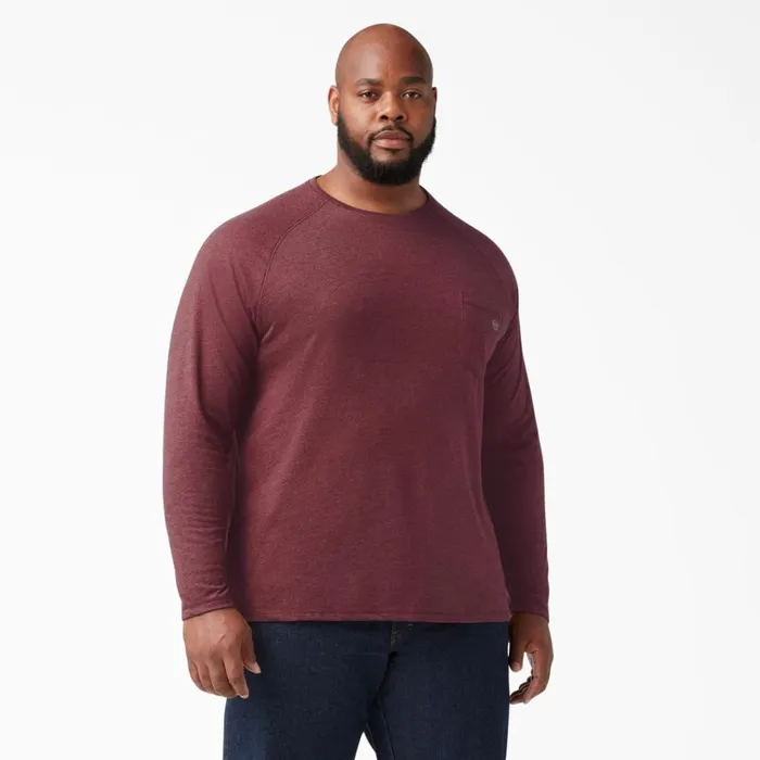 Cooling Long Sleeve Pocket TShirt Burgundy Heather Burgundy Heather byh Men Dickies Hi Vis Cooling Long Sleeve Pocket TShirt Burgundy Heather Burgundy Heather byh Men Dickies Hi Vis