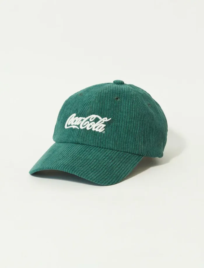 Cordurory Coca Cola Basbeball Dark Green Women Lucky Brand Hats