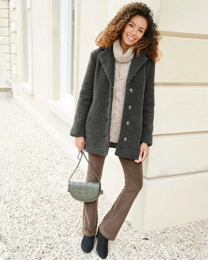 Cotton Traders Coats and Jackets Borg Coat 8211 Women