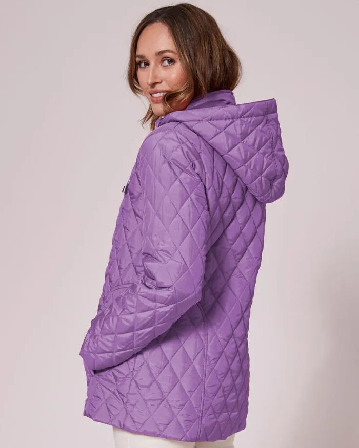 Cotton Traders Coats and Jackets Showerproof Hooded Quilted Jacket 8211 Women