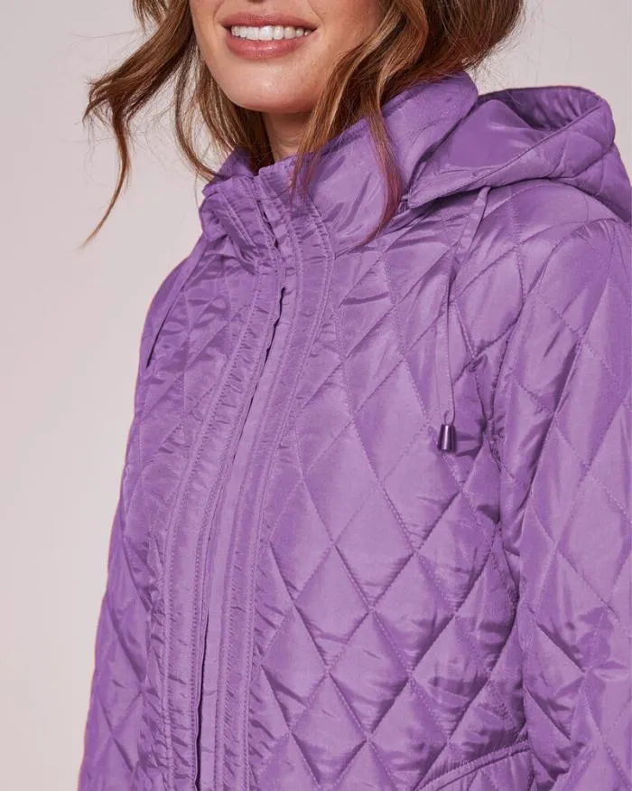 Cotton Traders Coats and Jackets Showerproof Hooded Quilted Jacket 8211 Women