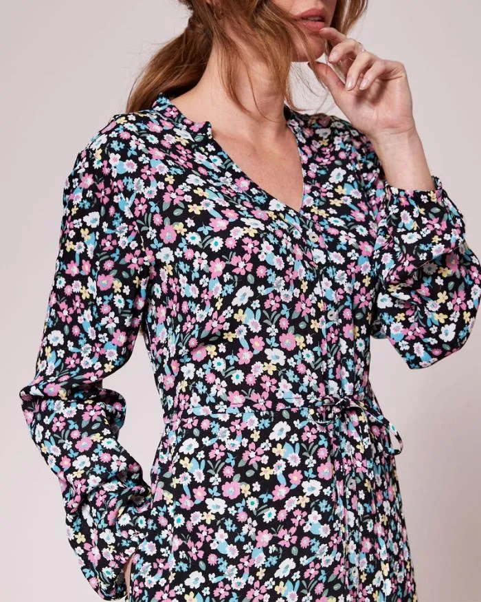 Cotton Traders Dresses TieWaist Print Maxi Dress 8211 Women