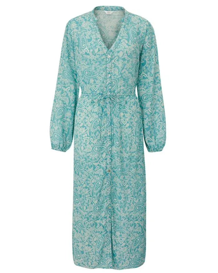 Cotton Traders Dresses TieWaist Print Maxi Dress 8211 Women