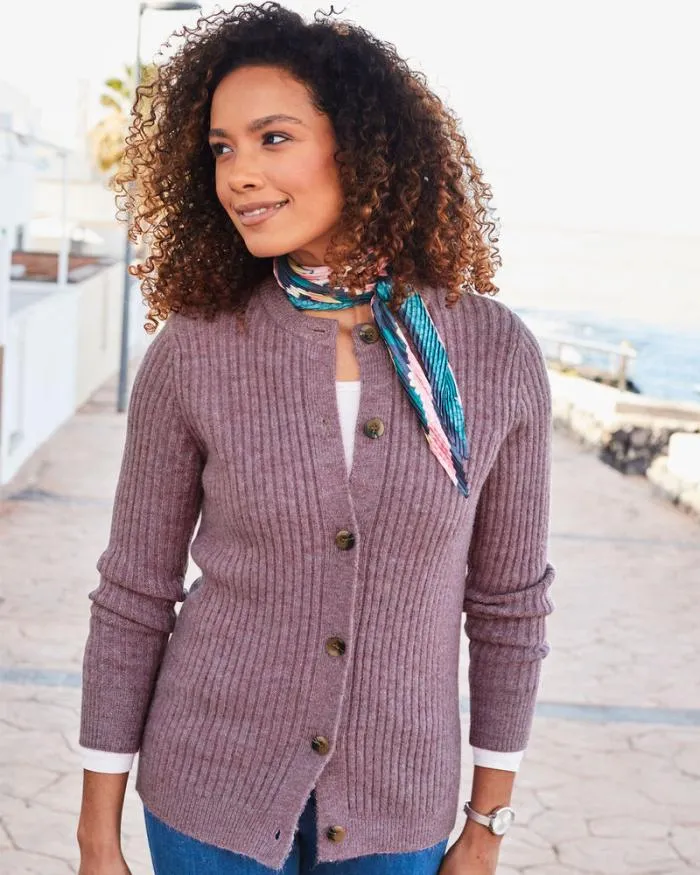 Cotton Traders Knitwear Cosy Button Cardigan 8211 Women