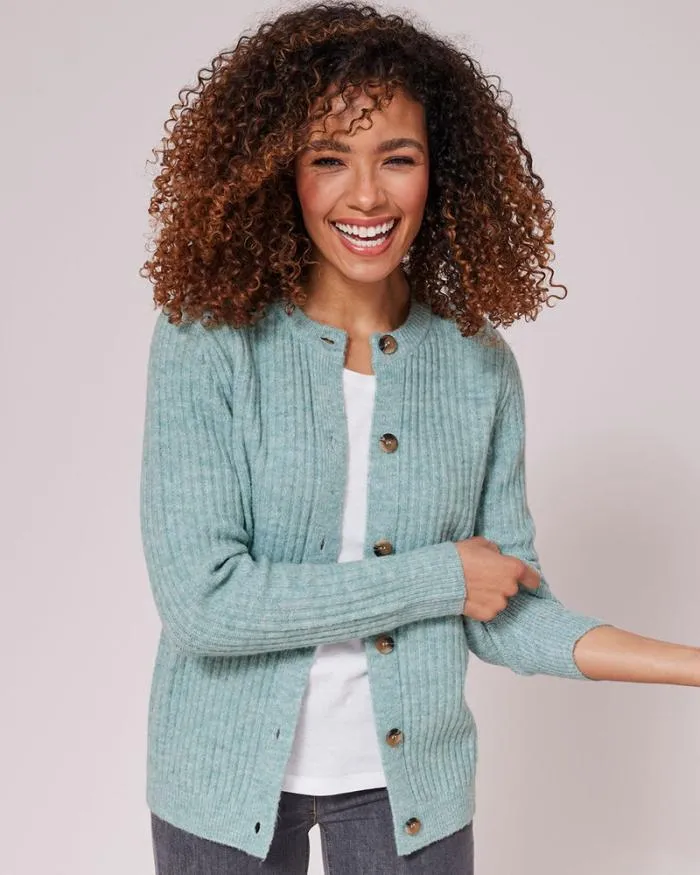 Cotton Traders Knitwear Cosy Button Cardigan 8211 Women