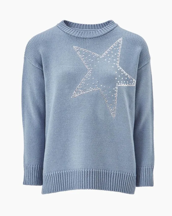 Cotton Traders Knitwear StarStudded Embellished Jumper 8211 Women