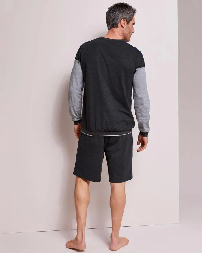 Cotton Traders Loungewear Colour Block PJ Set 8211 Men