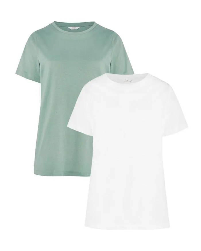 Cotton Traders Nightwear 2 Pack Night Time Tees 8211 Women