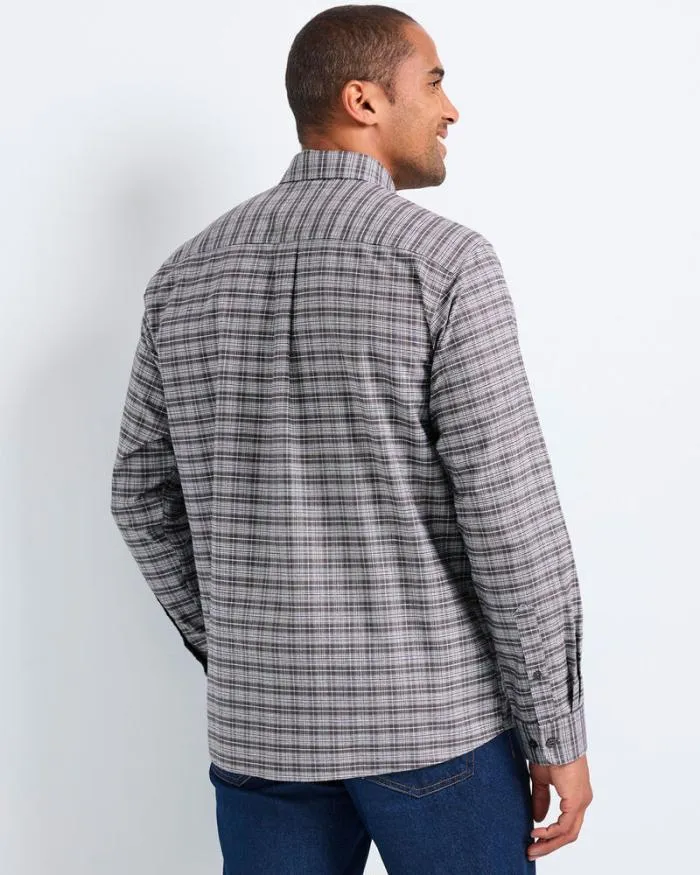 Cotton Traders Shirts Guinness Long Sleeve Brushed Oxford Check Shirt 8211 Men