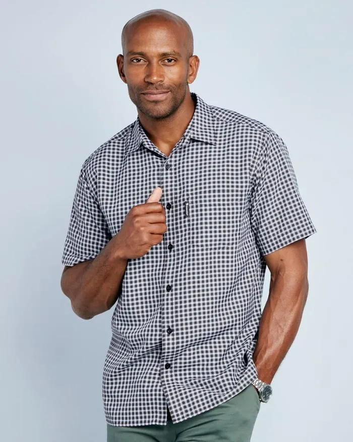 Cotton Traders Shirts Guinness Short Sleeve Soft Touch Gingham Shirt 8211 Men