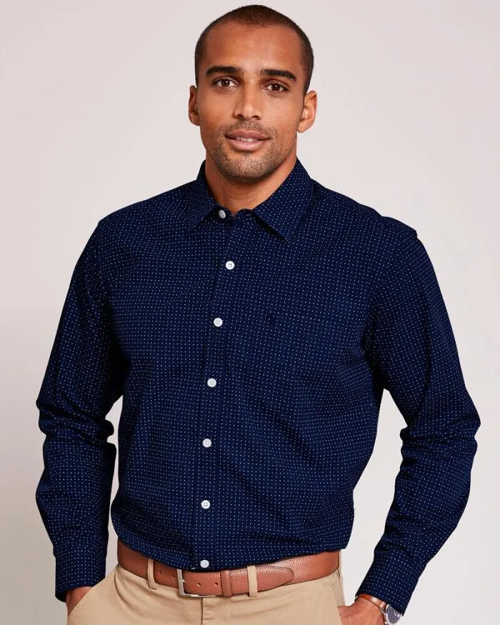 Cotton Traders Shirts Long Sleeve EasyCare Classic Shirt 8211 Men