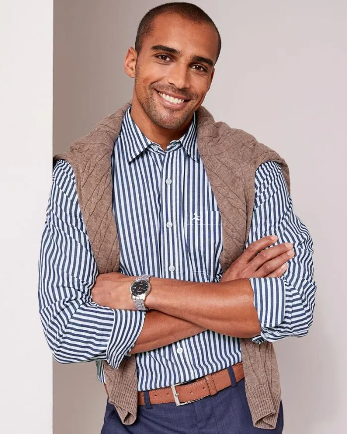 Cotton Traders Shirts Long Sleeve EasyCare Classic Shirt 8211 Men