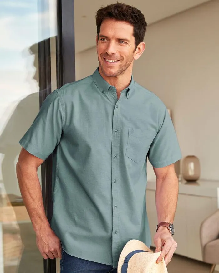 Cotton Traders Shirts Short Sleeve Oxford Shirt 8211 Men
