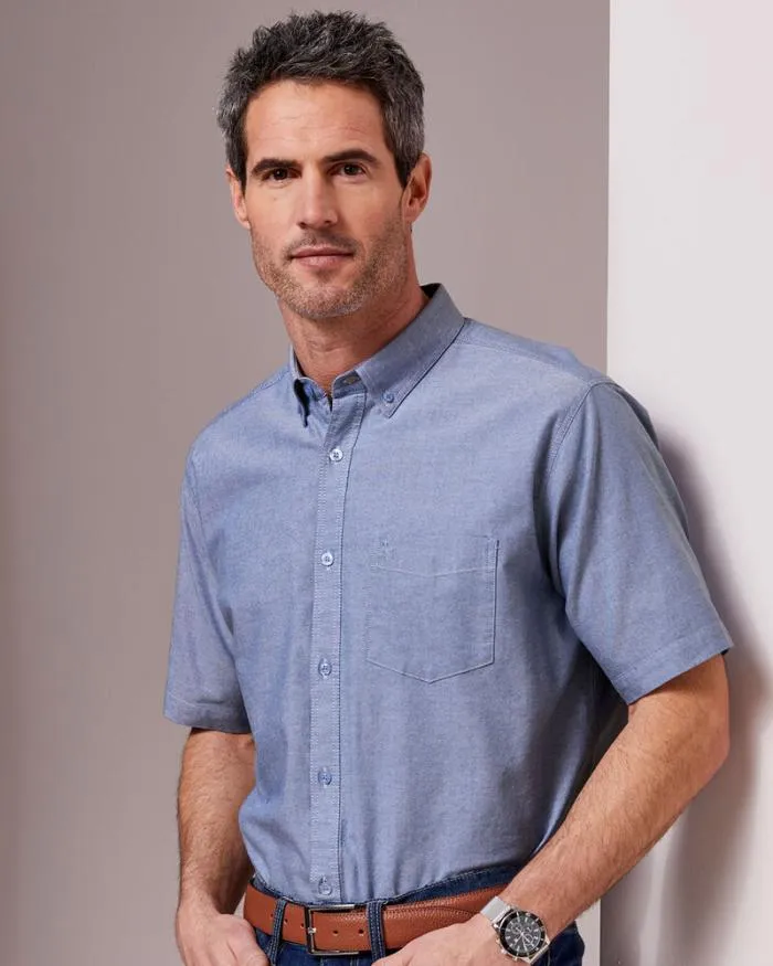 Cotton Traders Shirts Short Sleeve Oxford Shirt 8211 Men