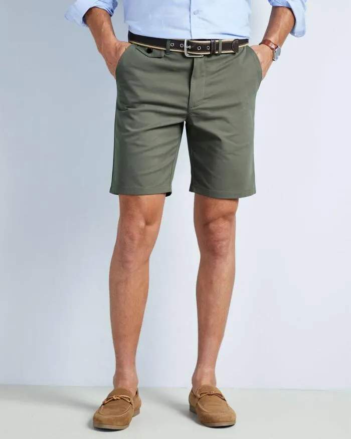 Cotton Traders Shorts Flat Front Wrinkle Free Stretch Chino Shorts 8211 Men