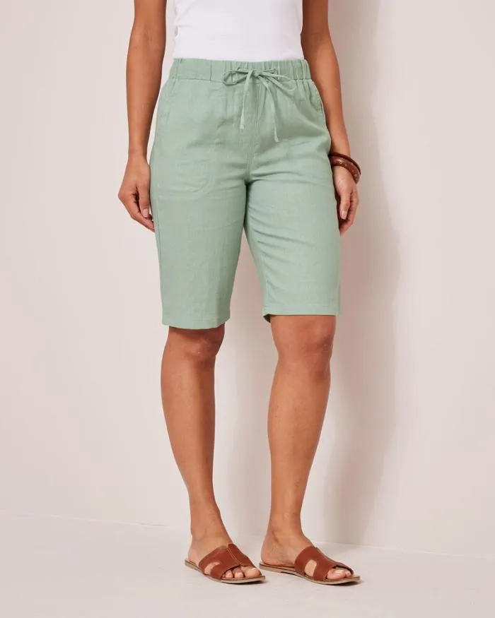 Cotton Traders Shorts LinenBlend Relaxed Fit Shorts 8211 Women