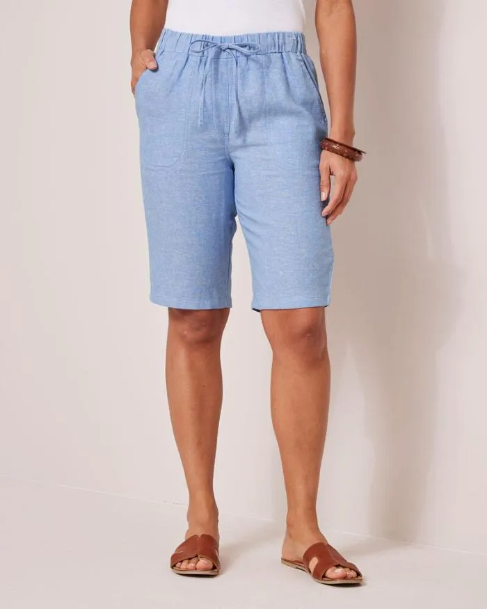Cotton Traders Shorts LinenBlend Relaxed Fit Shorts 8211 Women