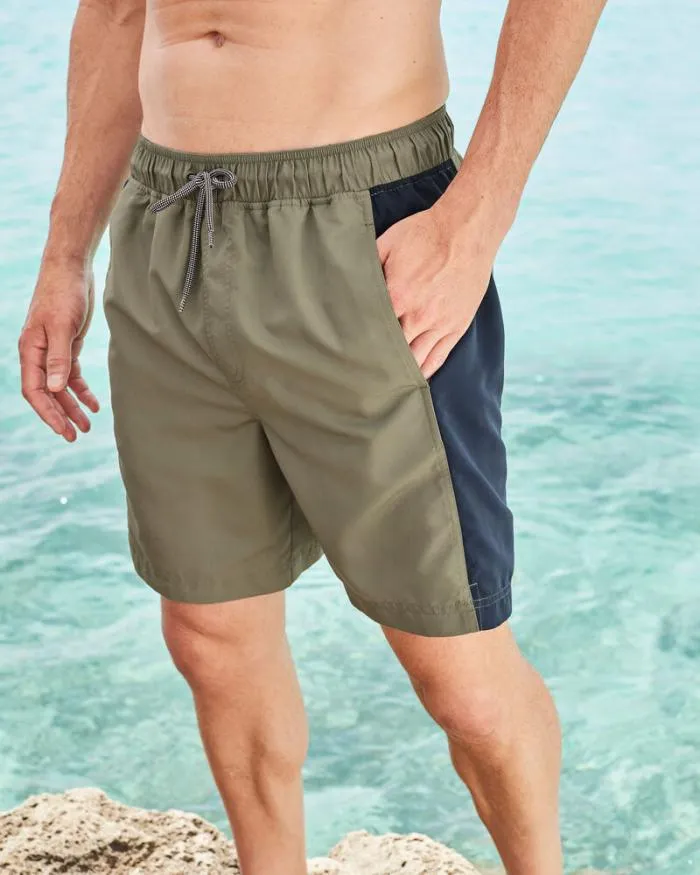 Cotton Traders Swimwear Panelled Swimshorts 8211 Men