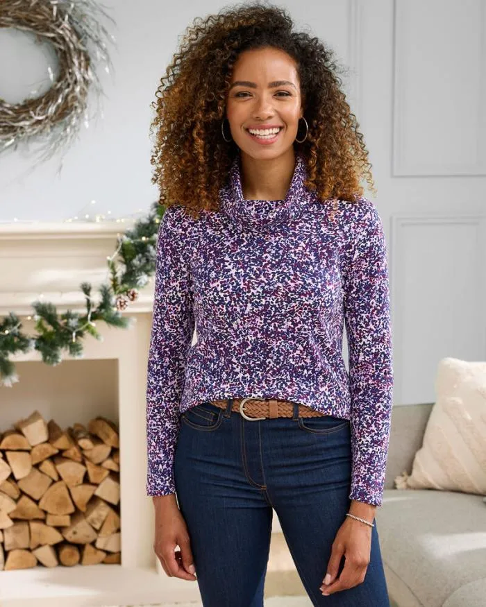 Cotton Traders Tops and TShirts CosyUp Long Sleeve Cowl Neck Top 8211 Women