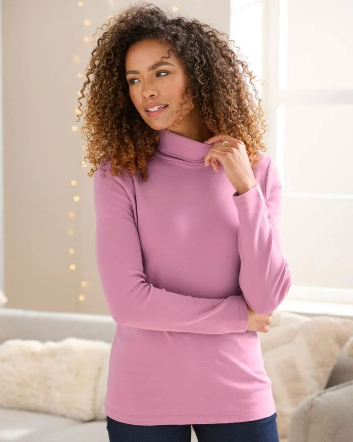 Cotton Traders Tops and TShirts CosyUp Long Sleeve Roll Neck Top 8211 Women