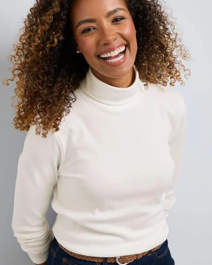Cotton Traders Tops and TShirts CosyUp Long Sleeve Roll Neck Top 8211 Women