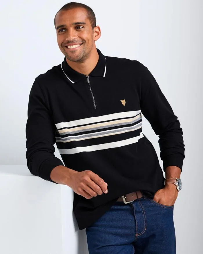 Cotton Traders Tops and TShirts Guinness Long Sleeve Zip Neck Polo Shirt 8211 Men Cotton Traders Tops and TShirts Guinness Long Sleeve Zip Neck Polo Shirt 8211 Men