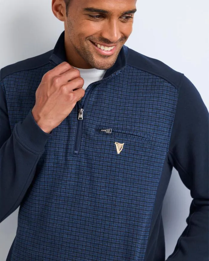 Cotton Traders Tops and TShirts Guinness Panelled Half Zip Top 8211 Men