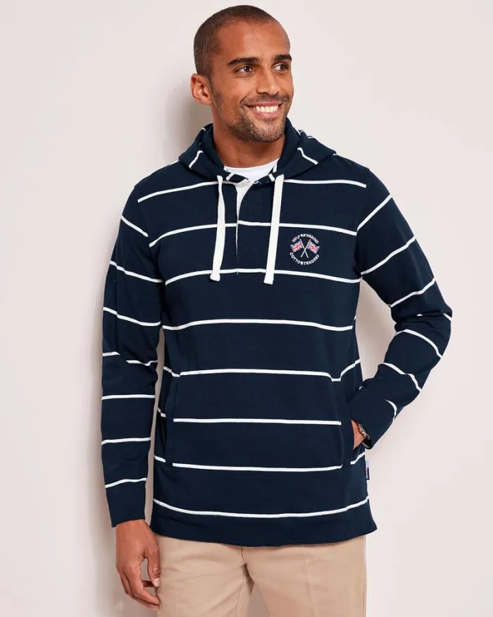 Cotton Traders Tops and TShirts Help For Heroes Hooded Stripe Rugby Top 8211 Men Cotton Traders Tops and TShirts Help For Heroes Hooded Stripe Rugby Top 8211 Men