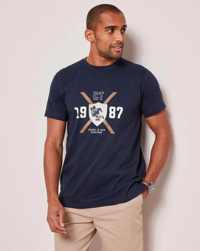 Cotton Traders Tops and TShirts Printed Heritage TShirt 8211 Men