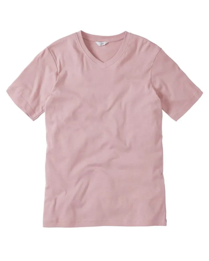 Cotton Traders Tops and TShirts Short Sleeve VNeck Base Layer 8211 WomenMenUnisex