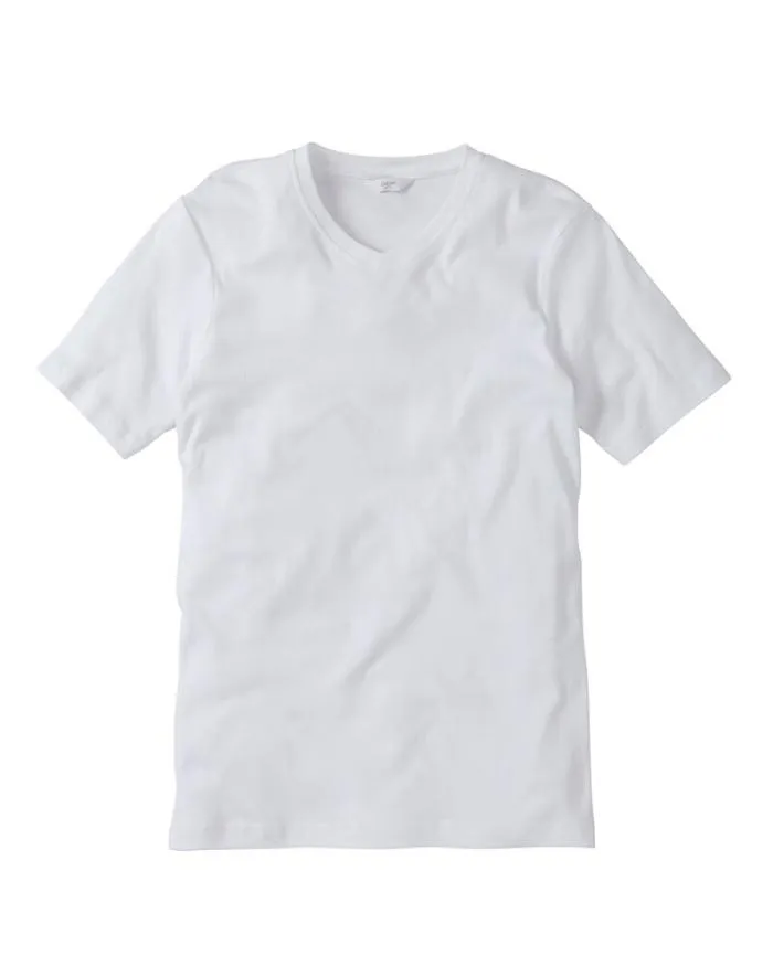 Cotton Traders Tops and TShirts Short Sleeve VNeck Base Layer 8211 WomenMenUnisex
