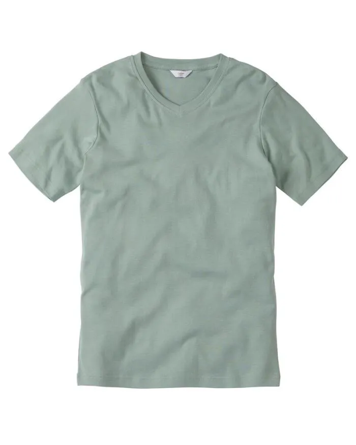 Cotton Traders Tops and TShirts Short Sleeve VNeck Base Layer 8211 WomenMenUnisex