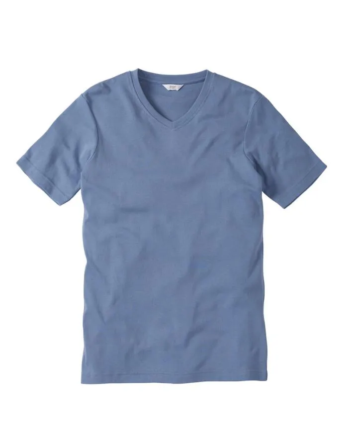 Cotton Traders Tops and TShirts Short Sleeve VNeck Base Layer 8211 WomenMenUnisex