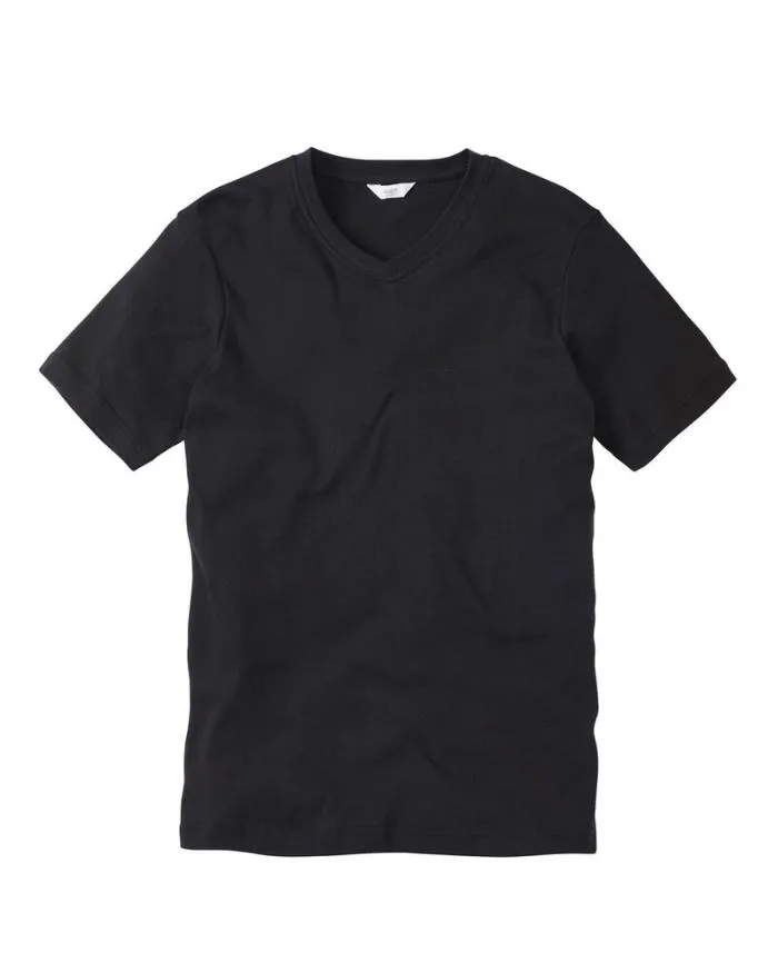 Cotton Traders Tops and TShirts Short Sleeve VNeck Base Layer 8211 WomenMenUnisex