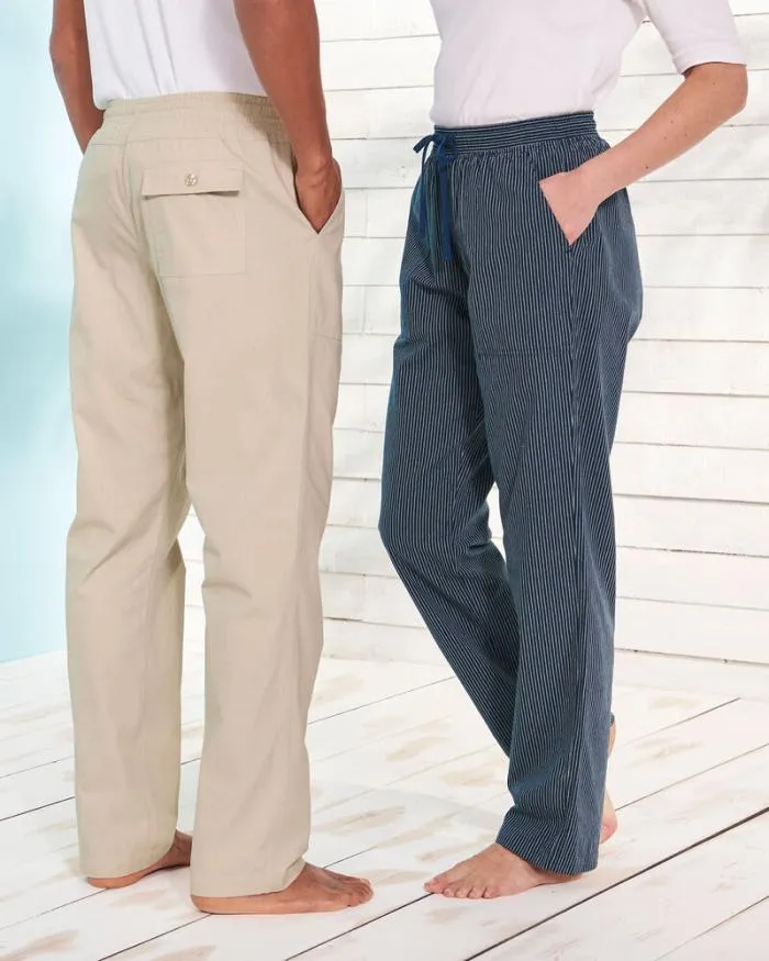 Cotton Traders Trousers Cotton PullOn Trousers 8211 WomenMenUnisex