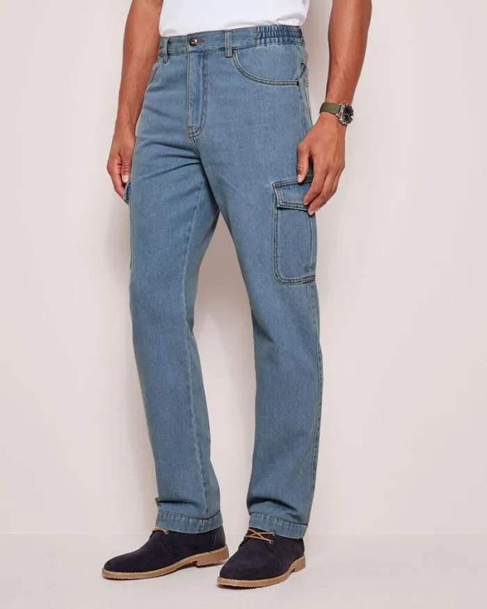 Cotton Traders Trousers Denim Cargo Jeans 8211 Men