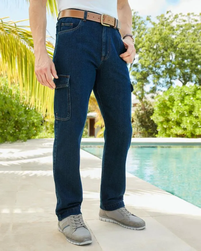 Cotton Traders Trousers Denim Cargo Jeans 8211 Men
