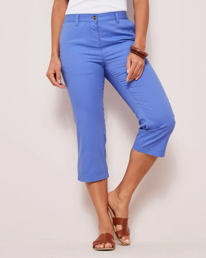 Cotton Traders Trousers Everyday Straight Leg Crop Trousers 8211 Women