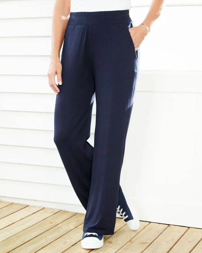 Cotton Traders Trousers Harmony Wide Leg Jersey Trousers 8211 Women