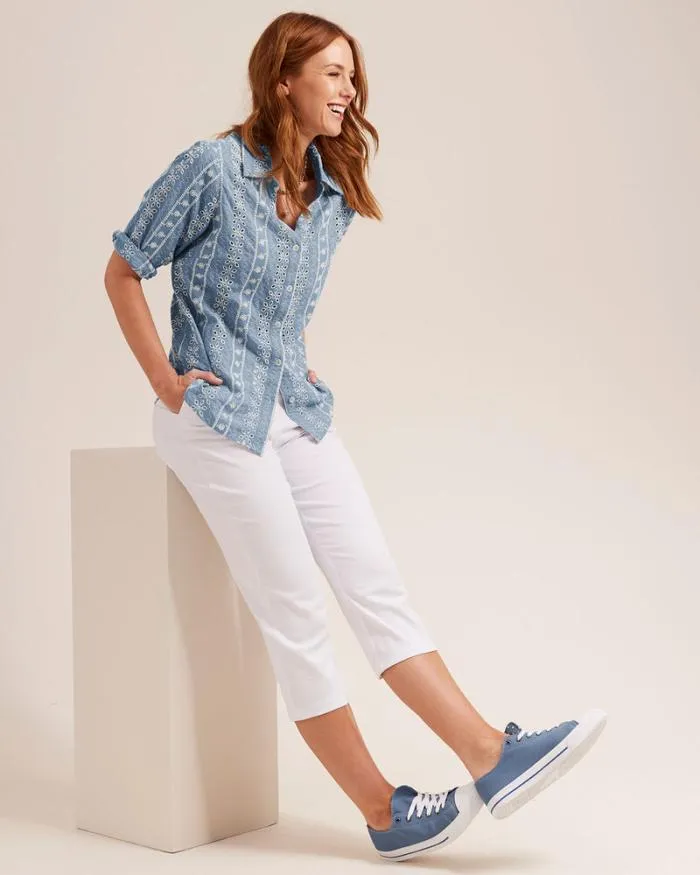 Cotton Traders Trousers Perfect Stretch Crop Trousers 8211 Women