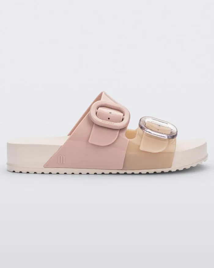 Cozy Beigepink Women Melissa Slides