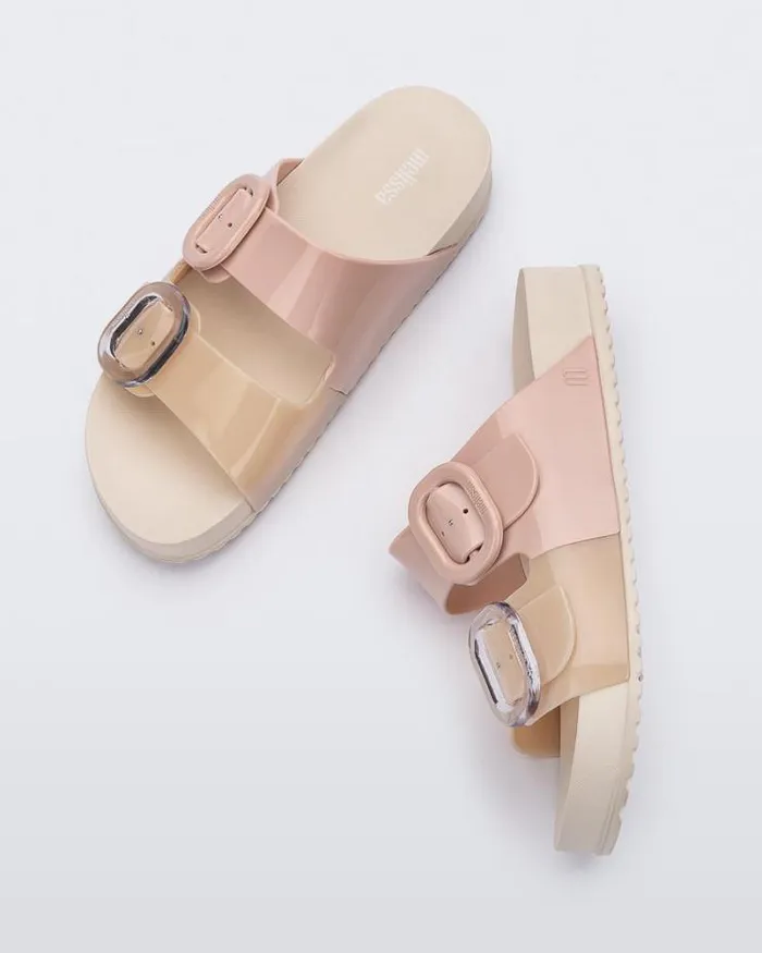 Cozy Beigepink Women Melissa Slides