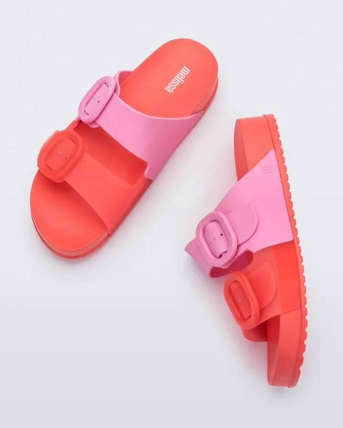 Cozy Redpink Women Melissa Slides