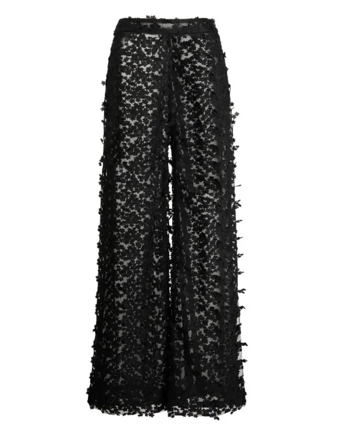 Cynthia Rowley 3D Embroidered Tulle Pants Women Bottoms Cynthia Rowley 3D Embroidered Tulle Pants Women Bottoms
